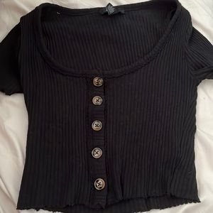 Forever 21 black crop top